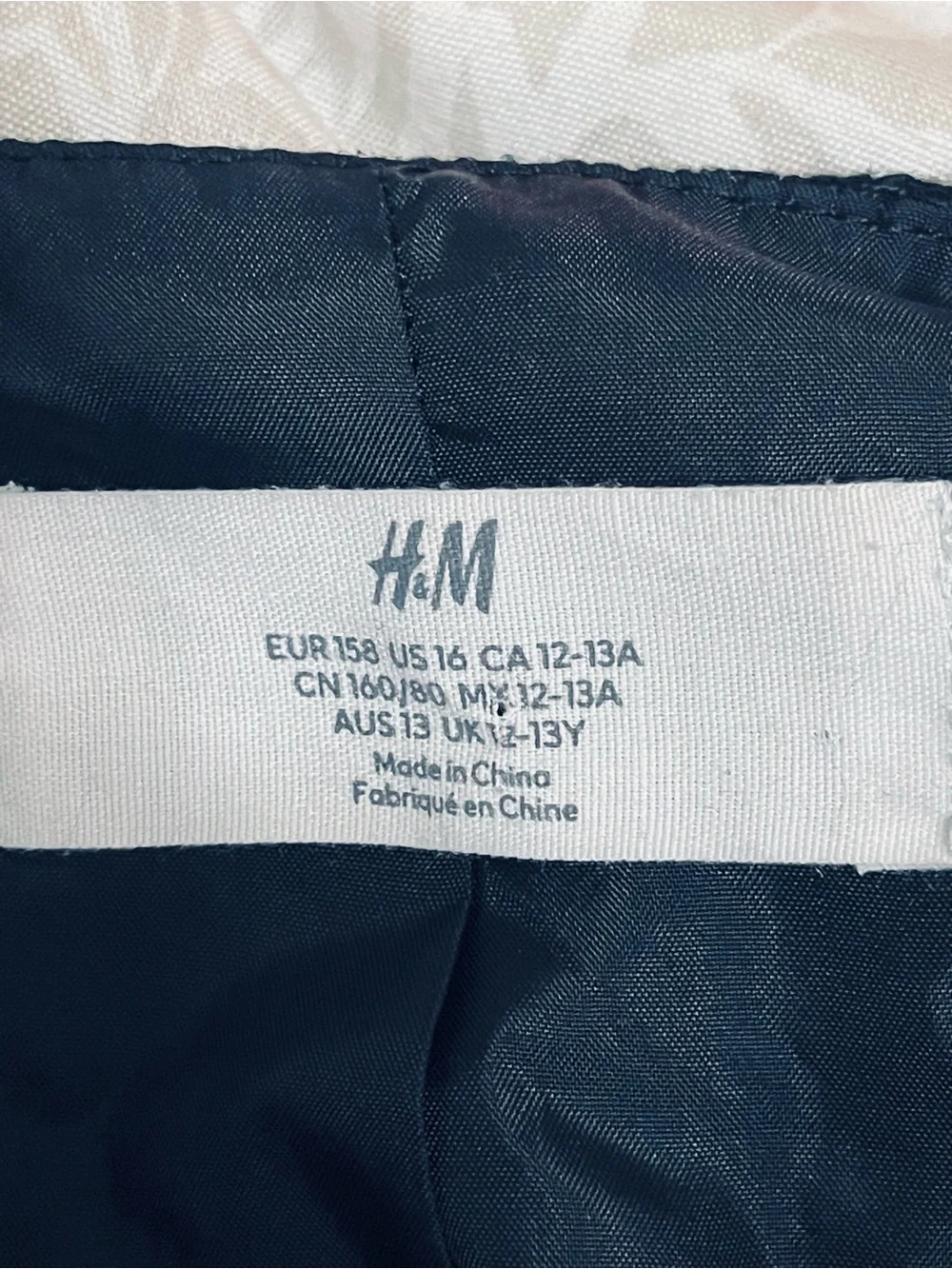 H&M Black Girls' Cropped Blazer with Gold Buttons